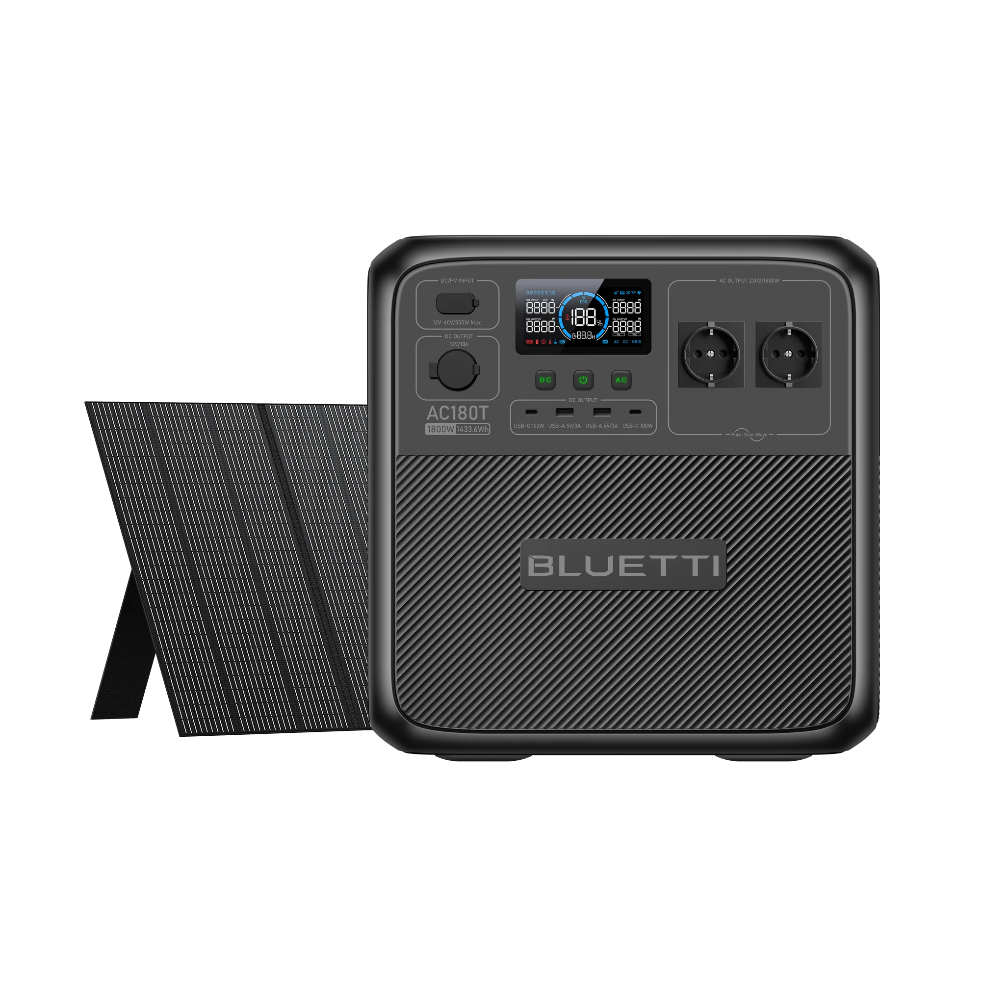 BLUETTI AC180T Solar Portable Power Station | 1.800W 1.433Wh - Image 7