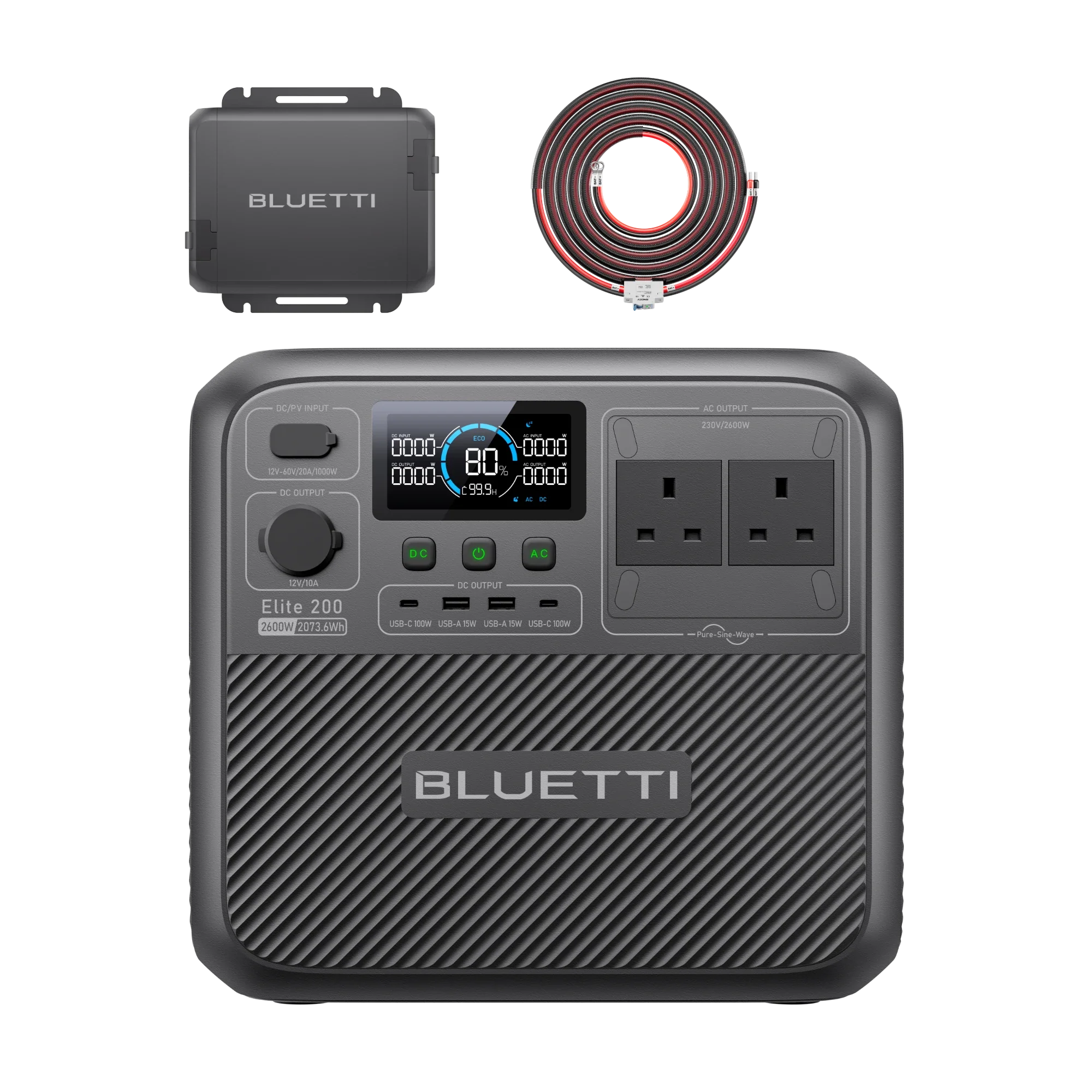 BLUETTI Elite 200 V2 Portable Power Station | 2,600W 2,073.6Wh | UK Plug - Image 6