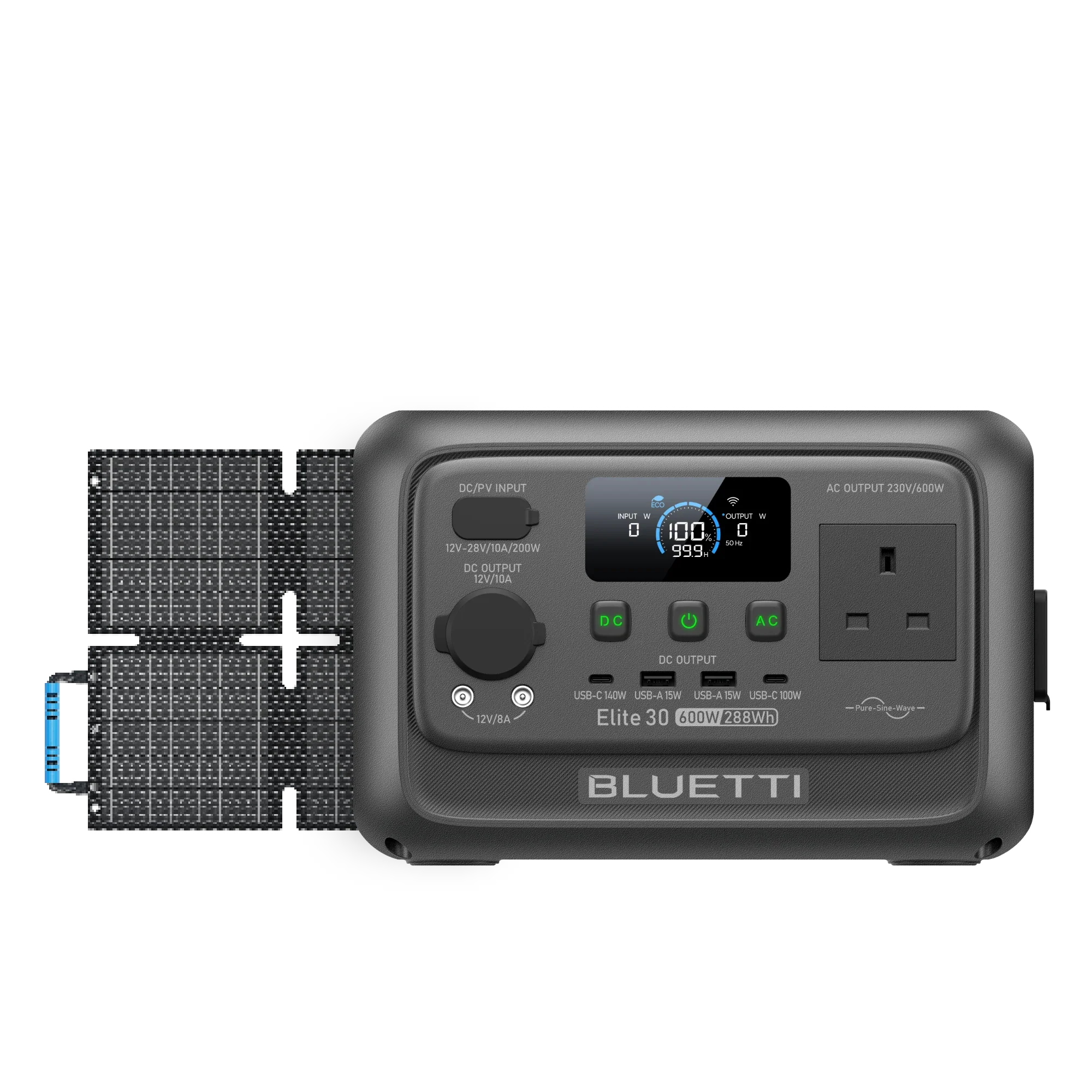 BLUETTI Elite 30 V2 Portable Power Station | 600W 288Wh | UK Plug - Image 2
